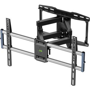 Outdoor TV Wall Mount for 47-90 Inch Television, Mount with Swivel and Tilt, Full Motion Weatherproof TV Bracket with Articulating Dual Arms, Max VESA 600X400 mm, 132lbs
