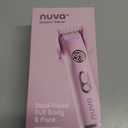 NUVA 4-in-1 Bikini Trimmer for Women | Painless Electric Razors & Shavers with Interchangeable Heads | Cordless Body & Facial Hair Trimmer with Ceramic Blade, IPX7 Waterproof and USB Rechargeable