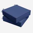 Outdoor Chair Cushions 24x24x5 Inch with Handles and Ties Cushion Set of 2
Patio Furniture Outdoor Waterproof Seat Cushion, Patio Chair Cushion with Handles and Ties, Square Dining Chair Cushion Set