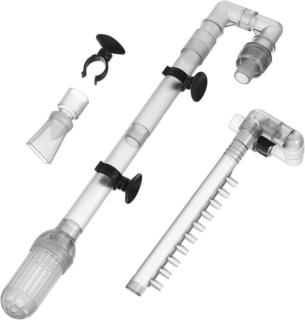 balacoo Aquarium Canister Filter Inlet Outlet Kit for 603b Fish Tank Outer Filter Accessory for 12mm Inner Diameter Aquarium Hose, 30X5.7X2.5CM, Grey