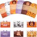 Kids Thank You Cards Fill in the Blank - 12 Safari Fill in the Blank Thank You Notes with Envelopes for Kids or Toddlers, 5.5 x 8.1 inches