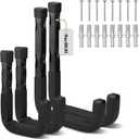SEDY 4-Piece Heavy Duty Garage Storage Hooks, 6" & 3" Wall Mount J Utility Hooks Holds 88 LB, Large Metal Utility Hook, Garage Storage Ladders Hook for Bikes, Garden Tools