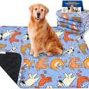 Large Dog Pee Pads, 2 Pack Washable Reusable Training Pads for Medium &Senior Dogs, Waterproof Heavy Absorbent Non-Slip Pet Mats for Crates Beds & Cars, Machine Washable for Potty Training & Whelping