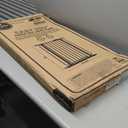 Regalo Safety 36" Extra Tall Baby Gate for Doorways & Bottom of Stairs, Pressure Mounted Walk Through Gate for Babies, Toddlers & Pets, Tested & Safe for 30 Years, American Designed, American Owned (Black)