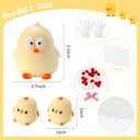 ZIFTY Squeeze Toys Handmade Duck Squishy Stress Chick Relief Toys with Accessories for Adults Relieving Fidget Toys Party Favors for Adults Birthday