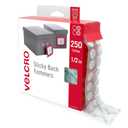 VELCRO Brand Dots with Adhesive | 250pk, White | Small 1/2 Inch Circles | Sticky Back Round Dots for Secure Mounting in Office, School or Home (VEL-30867-AMS)