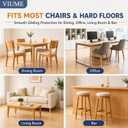 32 Pcs VIUME Chair Leg Floor Protectors for Hardwood Floors Silicone Covers to Protect Wood Tile Floors Scratches Felt Pads Furniture Leg Caps Reduce Noise (Fit:1.3"-2")