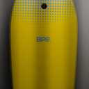 BPS New Zealand Shaka Body Board for All Wave Conditions - Lightweight with EPS Core, HDPE Slick Bottom, Body Boards for Beach with Wrist Leash and Plug for Kids and Adults - All Skill Levels (41 Inch, 14 Yellow Blue)