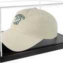 Hat Display Case,Clear Acrylic Baseball Cap Display Showcase with Solid Wood Base & UV Protection,No Assembly Required,Include Hat Shaper for Collectors,Signed Caps Display,Signed Memorabilia Display