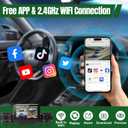 4 Channel Dash Cam,360 All-Around View Front Rear Left Right Inside Car Camera,3" IPS Screen,4-Way Dash Cam with 24H Parking Mode,Built-in GPS,8 IR Night Vision,G-Sensor,Free TF Card Included