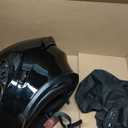 SPARK DOT Approved Modular Flip-Up Dual Visor Motorcycle Full Face Helmet, Bright Black, Medium (57-58cm)