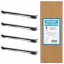 Impresa Pack of 4 XL Appliance Dolly Roller - Alloy Steel Adjustable 18.5-28.75 in Washing Machine Slider with Brake - 770 lb Capacity Heavy Duty Appliance Rollers - Low-Friction Furniture Sliders