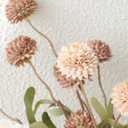 Floroom 9pcs Taupe Beige Mix Faux Silk Mums Artificial Flowers, Bulk Fake Small Mini Chrysanthemums with Stems for DIY Wedding Centerpieces Floral Arrangements Vase Fillers Home Decorations