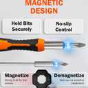 AV Steel Precision Screwdriver Set 51-in-1, Small Screwdriver Kit with Portable Storage Case, Magnetic Repair Precision Tool Kit for Electronics, PC, Phone, DIY Projects, Home Repairs