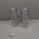 40 oz plastic tumbler with handle and Straw Lidclear tumblerDouble Wall Vacuum Reusable plastic Water Bottle Travel Mug CupClassic Acrylic Tumblers (2 Pack)