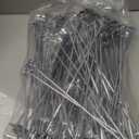 Moxweyeni 100 Pcs Heavy Duty Slatwall Panel Hooks Hanging Metal Slat Wall Hanging Hooks Silver Slat Wall Hanger Commercial Grade Slatwall Pegs Accessories for Shop Retail Display (11.8 Inch)