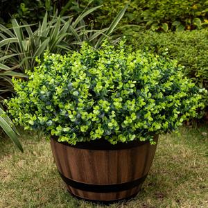 20 Bundles Artificial Plants for Outdoor Fake Plants for Spring Decoration,Faux Eucalyptus Plants for Planter UV Resistant Lifelike for Home Porch Garden（Green）