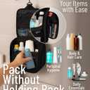 D&D Wanderlust D&D Hanging Travel Toiletry Bag for Men and Women Cosmetics, Makeup and Toiletries Organizer Kit with 10 Compartments