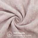 decorUhome Chenille Blush Pink Summer Throw Pillow Covers 18x18 Inch Set of 2, Decorative Soft Couch Pillow Covers Solid Dyed Accent Farmhouse Neutral Square Pillow Cases for Sofa