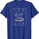 Vintage Retro Jesus Christian Lord & Savior graphic T-Shirt (Small, Black)