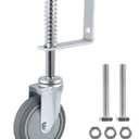 ERKOON Heavy Duty Gate Wheel Spring-Loaded Gate Casters, 3 inch Sliding Gate Wheels for Wooden Gate, Metal Tube Gate, Fence, 200lbs Load Capacity (3inch 1PCS)