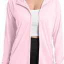 isnowood Women's UV Sun Protection Hoodie Jacket, Long Sleeve UPF 50+ Lightweight Zip Up Shirts for Hiking Outdoor, X-Large