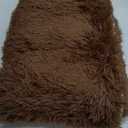 Amearea Shag Fluffy Runner Rug for Bedroom Girls Living Room, 2x6 Feet Extra Soft and Fuzzy Shaggy Rugs, Non Slip, Indoor Floor Long Carpet Mat for Boys Nursery Home Decor, Brown (6' x 2')