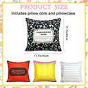 4 Pcs Back to School Throw Pillows 1515 Inch Composition Notebook Crayon Pencil Classroom Throw Pillow Back to School Party Decor for School Counselor Office Decor