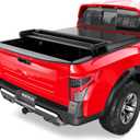 MOSTPLUS 6.5FT Quad Fold Soft Truck Bed Tonneau Cover Compatible with 2016-2026 Nissan Titan | Fleetside 78Inch On Top