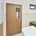 RYB HOME Sightlight Door Window Curtains, Privacy Half Window Curtains Thermal Insulate Covering for Patio/Glass/Front Door, 12 inch x 40 inches, Mocha, 1 Panel