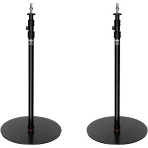 IFOOTAGE Cobra RB-A400,79" Round Base Monopod,Aluminum Photography Light Stand Flat Base for DSLR Camera, Light,Payload 22LBS(2 Pack)