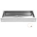 Large Ice Food Buffet Server, 48" L x 24" w x 8" h Cold Commercial Stainless Steel Buffet Tray with Cooling, Insulated Chilled Serving Tray for Food, Seafood, Fruit Display