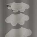 JANGANNSA 3 PCS White Flower Baby Bibs Infant Burp Clothes for Baby Girls Saliva Towel Cotton Infant Toddler Girls Bibs (3PCS-White)