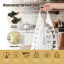 Reusable Bread Bags for Homemade Bread, Large Cotton Beeswax Bags, Sourdough Bag, Beeswax Bag, Sourdough Storage(2 Pack) Noblefuny