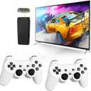 Retro Game Console, Wireless Retro Game Console, Plug & Play Video TV Game with 25000+ Built-in Games, 4K HDMI Output, and 2.4GHz Wireless Controller, 9 Classic Emulators (White)