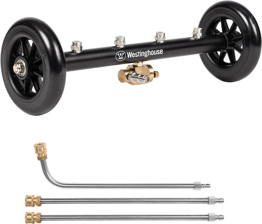 Westinghouse Universal 16" Pressure Washer Undercarriage Cleaner and Water Broom Attachment - 4400 PSI, 1/4" Connector - for Gas and Electric Pressure Washers