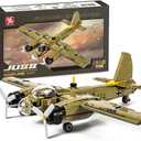 DAHONPA JU88 Bomber Plane Junker Aircraft Building Set [430pcs+] Classic German Fighter Models, Perfect for Holiday Gifts and Military Displays