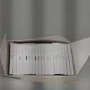 (20 Pack) BESTTEN USWP6 Matte Snow White Series, 1-Gang Screwless Wall Plate, Decorator Outlet Cover, Decor Switch Plate, H4.69” x W2.91”, for Dimmer, USB, GFCI, Receptacle, UL Listed