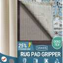 Veken 9x12 Ft Rug Pad Gripper for Hardwood Floors, Non Slip Rug Pads for Area Rugs, Thick Rug Grippers for Tile Floors, Under Carpet Anti Skid Mat, Keep Your Rugs Safe and in Place