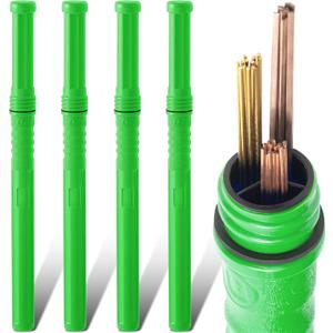 4 Pcs Welding Rod Storage 40 Inch Tig Rod Storage Canisters Welding Electrode Holder Airproof Waterproof Welding Rod Container (Green)