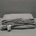 Bedsure Cooling Cotton Waffle King Size Blanket - Lightweight Breathable Summer Blanket of Rayon Derived from Bamboo for Hot Sleepers, Luxury Throws for Bed, Couch and Sofa, Dark Grey, 104x90 Inches