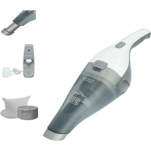 BLACK+DECKER dustbuster Cordless Handheld Vacuum, Portable Car Vacuum Cordless Rechargeable, Wall Mount, Strong Suction QuickClean (HNVC215B10)