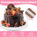 12 PCS White Cake Boards 8 Inch Cake Drums with 1/2-Inch Thick Smooth Edges for Multi Tiered Birthday Wedding Party Cakes Board. (8inch(12pack))