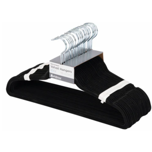 WHITMOR SPACE MAKER VELVET HANGERS Set Of 25
