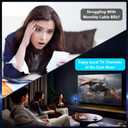 TV Antenna for Smart TV Indoor, Digital TV Antenna for Local Channels with Strong Magnetic Base & 360 Omni-Directional Reception, Supports 4K 1080p