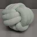 Knot Pillow Ball, Handmade Decorative Throw Pillow, Soft Round Knotted Cushion for Couch & Bedroom, Cute Home Decor, Braided Pillow for Living Room (7.87 Inches, Teal)