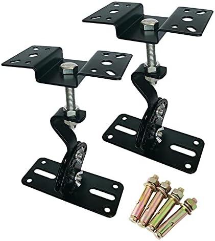 Howonder Ceiling Speaker Mount,Swivel & Tilt, Speaker Ceiling Mount Bracket Compatible with Most 8" 10" 12" 15" Speakers,Hold up to 100lbs,SPS-506D (2 Packs Black)