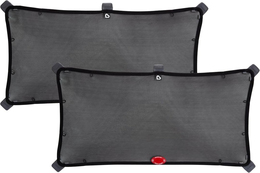 Munchkin® Brica® Magnetic Stretch to Fit™ Sun Shade, Black, 2 Pack