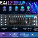 8 Pack RGB LED Par Lights with DMX512 Controller, 18x3W Sound Activated Stage Lights, DJ Uplighting System with Master Slave & Auto Modes for Wedding, Party, Club, Church Events