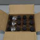 12 Pack, 2 oz Small Clear Glass Bottles w/Lid & 3 Funnels - 60ml Boston Shot Bottles for Health, Immunity, Potion, Wellness, Sample, Ginger, Juice - Mini Personal Care & Beauty Travel Bottle